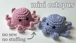 Mini Crochet Octopus Tutorial | Crochet No-Sew Octopus