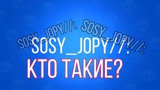 Кто такие sosy_jopy//: разоблачение(я очень старался)