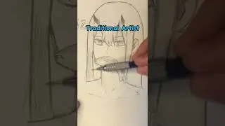 SHADING THE HAIR -DIGITAL🤖VS TRADITIONAL ✏️‼️ 