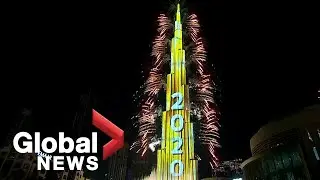 New Years 2020: Dubai puts on stunning fireworks show at worlds tallest building