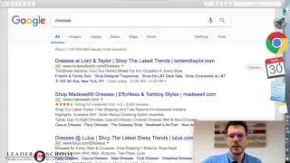 Adwords Case Studies - Dresses Market in the US