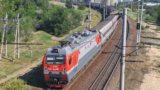 ЭП1М-690 с поездом №206 Иркутск — Анапа
