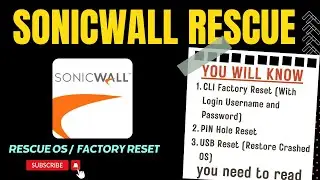 [2025] How to Reset SonicWall: CLI, Pin Hole, and USB Methods Explained 