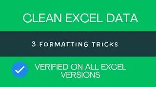 Excel Data Formatting Tricks - ☑️ Valid For All Excel Versions 