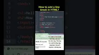 Break the line A simple HTML trick 