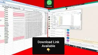 How to Send File As Attachment on WhatsApp from Excel || file send Excel to Whatsapp using Excel VBA