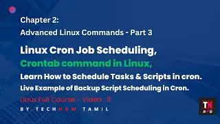 Scheduling tasks using Crontab | Learn Cron Job in Linux | Linux full course
