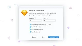Confetti – sketch plugin for generating confetti patterns