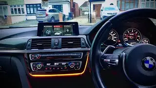 BMW LED Radio Trim Retrofit (For No Cupholder Led) F30 F31 F32 F36