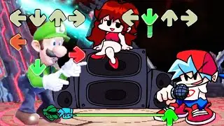 Super Smash Bros Luigi In Friday Night Funkin (Super Smash Bros Ultimate X Friday Night Funkin)