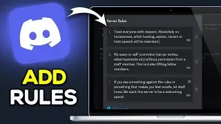 How To Add Rules to Your Discord Server (Setup Rules Screening)