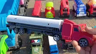 Mobil Truk Tronton Panjang Bongkar Pasir Temukan Mobil Mobilan Oleng, Pesawat, Mobil Balap Excavator