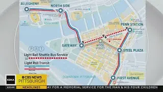 Major project getting underway impacting light-rail service in Downtown Pittsburgh