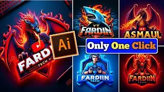 How to make 3D gaming logo using Ai || Ai se 3D Gaming logo kaise banaye
