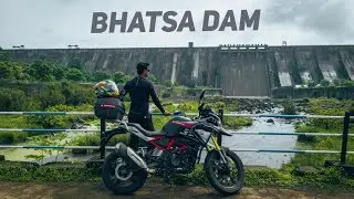 Bhatsa Dam | Drone Shot | Cinematic Vlog | Part 1 | Places to visit near Mumbai | #bmw310gs