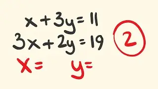 How to solve Simultaneous Equations by Elimination - example