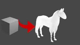 How To Sculpt A Stylized Horse  Character in Blender full process |Blender 3d