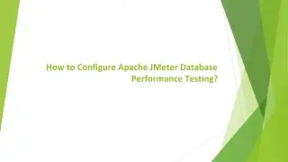 How to Configure Apache JMeter Database Performance Testing? #testingvideo #testing #viral