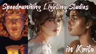 LightingStudies 4 - Digital Art Painting Process (cc commentary)