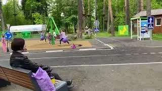 В парке Красногорска.