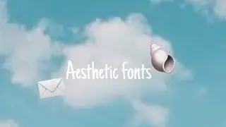 5 Aesthetic fonts for thumbnails or videos // Miku ✨🌾