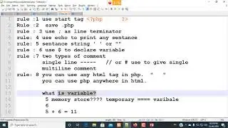 How to write comments in PHP | Types of Comments | Use of Comments in Real life | Use of Variable