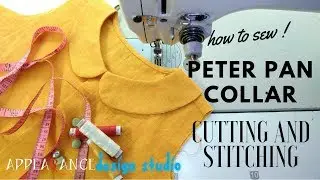 How To Sew Peter Pan Collar Cutting And Stitching Easy 👌 Sewing Techniques For Beginners