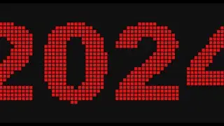 С Новым 2024 годом НАДПИСЬ бегущая строка 10 минут.Заставка,видеофон на праздник@SVekola