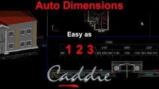 Auto Dimensioning, as easy as 123 with Caddie