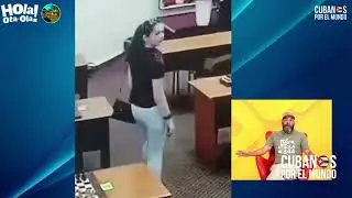 Video capta a una ajedrecista rusa dejando un paquete sospechoso a su rival en la mesa de juego.