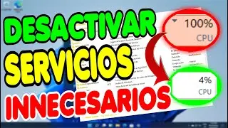 DESACTIVAR SERVICIOS INNECESARIOS DE WINDOWS 10 Y 11 MEJORA RENDIMIENTO DE PC AL 100%