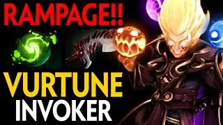 RAMPAGE!! EPIC VURTUNE INVOKER REFRESHER + ABYSSAL BLADE COMBO | Dota 2 Invoker