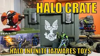 Halo Infinite | UNSC Crate | Jazwares 4-inch World of Halo Toys | Custom Action Figure Storage
