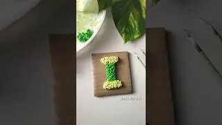 Alphabet I texture art 🧻😮 