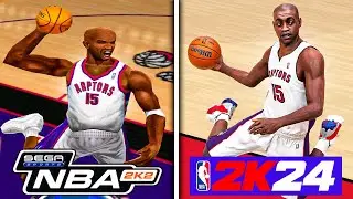 Dunking With Vince Carter In Every NBA 2K