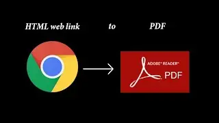 How to directly save any web page or HTML link as Adobe PDF without any tool in one minute only