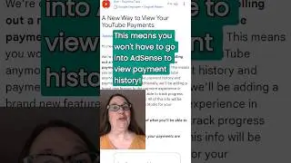 View AdSense payments in YouTube Studio! #ypp #adsense