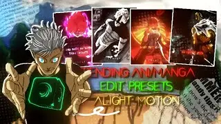 2025 TRENDING ANI/MANGA EDIT PRESETS |ALIGHT MOTION