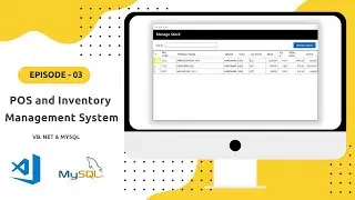 POS and Inventory Management System in VB.NET and MySql database - Part 3 | VB.NET Tutorial