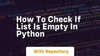 how to check if list is empty in python
