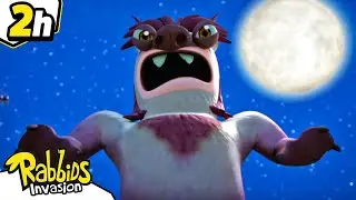 Attack of the Werewolf Rabbid! 🐺🎃 Halloween | RABBIDS INVASION 🐰 | 2H Compilation | Cartoon for kids