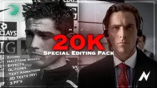 20K SPECIAL MINI PACK🗿🤍 | Alight Motion & NODE Video | Zooms, Glitches, Effects, 3D Text's and more