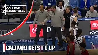 John Calipari gets held back after getting T’d up | ESPN College Basketball