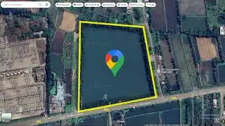How to measure land area in google maps