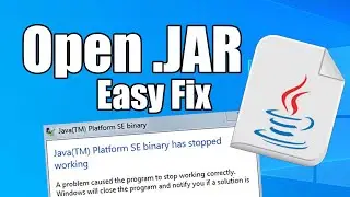 How to open Java files in Windows - Run .JAR Files