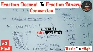 Fraction Decimal To Fraction Binary Conversion