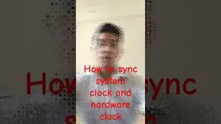 how to sync system clock and hardware clock in Linux #linux #linuxinterviewquestions #DSL