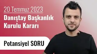 Yeni Düzenleme Potansiyel Soru - Danıştay Başkanlık Kurulu - Kaymakamlık ve Hakimlik Sınavı