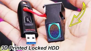 3D Printed Fingerprint Lock HDD -  DIY Arduino project