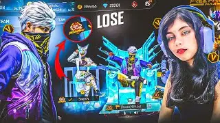 Breaking 1352 Winning Streak of Cute V badge Girl 😱 Streak Push With Hakson Bhai 🔥 Garena free fire